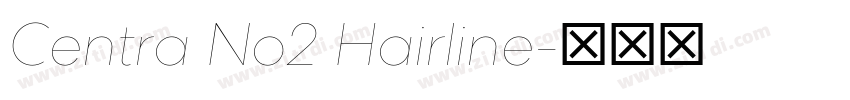 Centra No2 Hairline字体转换